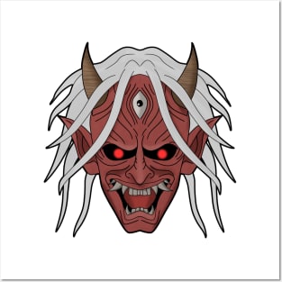 Oni Mask - Demon Posters and Art